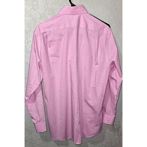 Lauren Ralph Lauren Slim Fit Mens Pink Dress Shirt 15.5 32/33 Cotton Stretch Non - Picture 6 of 7